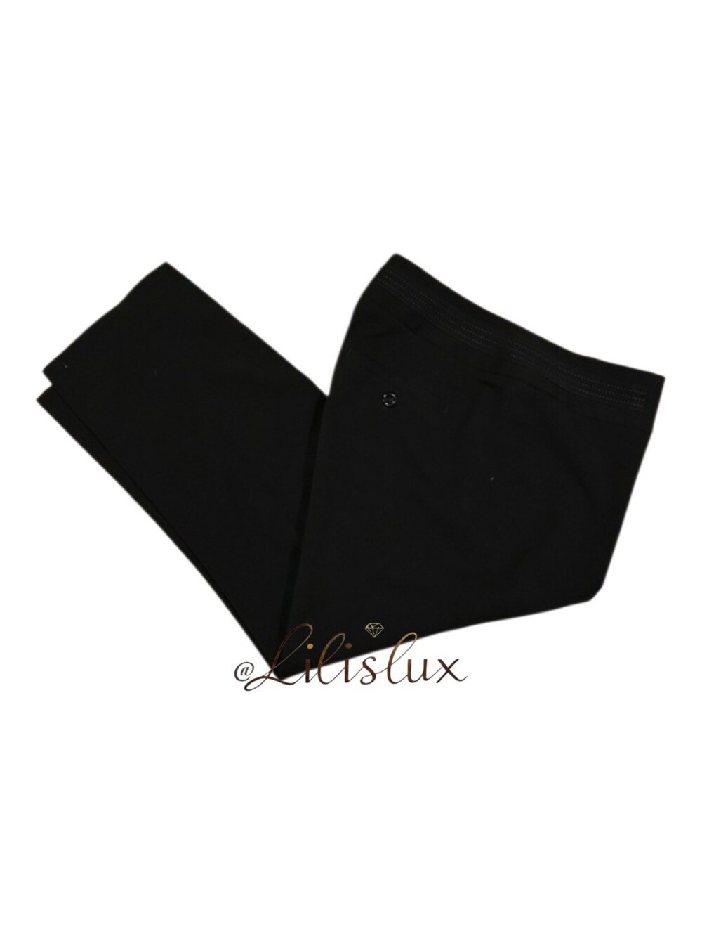 White House Black Market Size 8 Black Slim Crop Legacy Pants EUC Career Modern